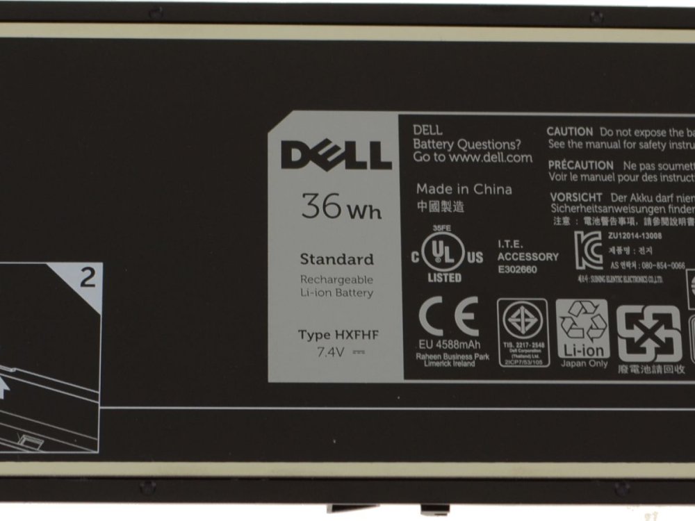 Original 36Whr Dell Venue 11 Pro (7130) Batteri