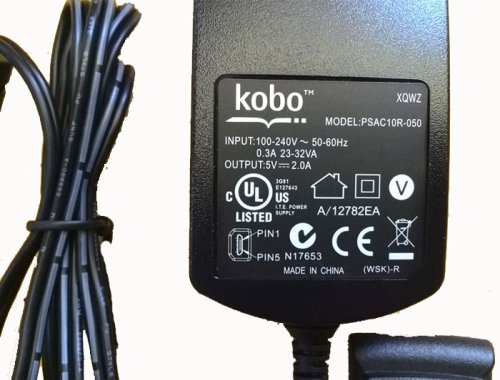 10W Kobo PSAC10R-050 AC Adapter Oplader