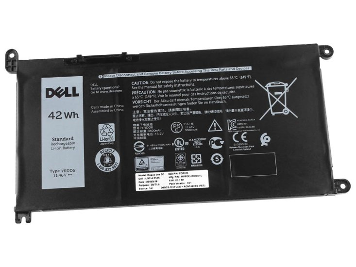 Original 3500mAh 42Wh 3-Celle Dell Inspiron 14 5481 P93G001 Batteri - Klik på billedet for at lukke