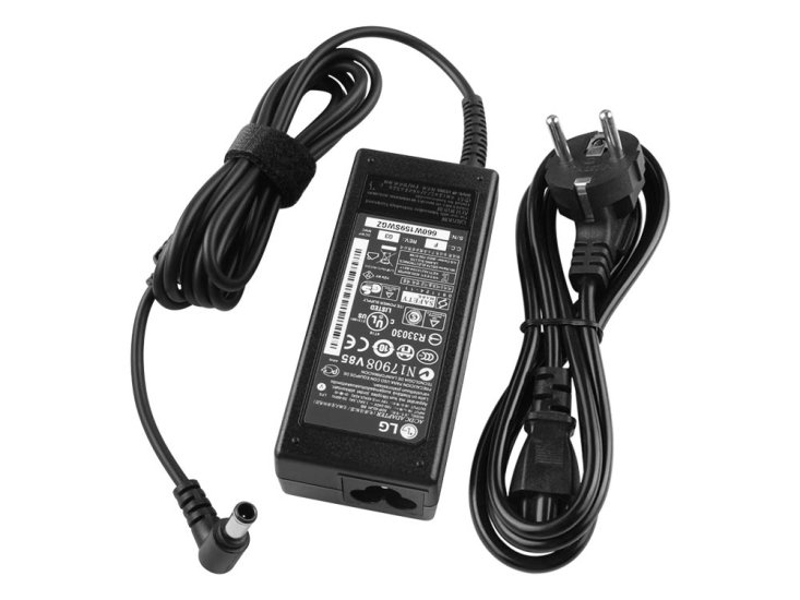 Original 65W AC Adapter Oplader LG 32UD59 32MU59 - Klik på billedet for at lukke