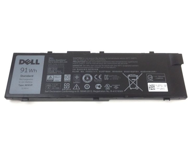 6-Celle 91Wh Dell Precision M7510 P53F P53F001 Batteri - Klik på billedet for at lukke