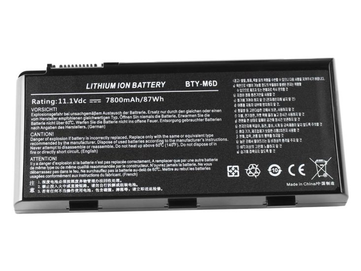 7800mah Medion Erazer X7815 MD97927 MD97976 Batteri - Klik på billedet for at lukke