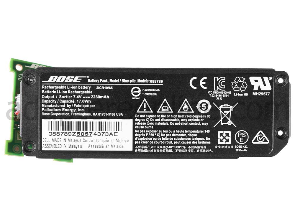 Original 17Wh Bose Soundlink Mini II 2 Serie 088772 Batteri