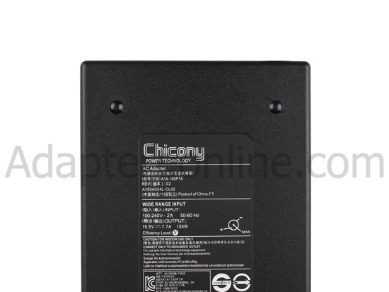 150W Slim Chicony A15-150P1A A17-150P1A A17-150P2A AC Adapter Oplader