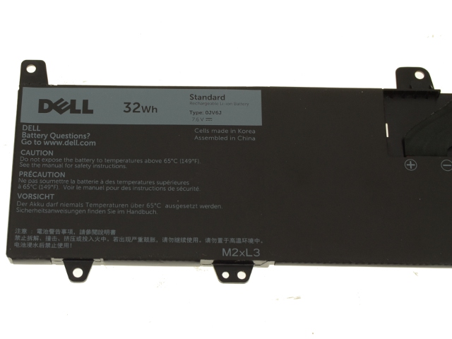 Original 32Wh 4-Celle Batteri Dell 451-BBTY