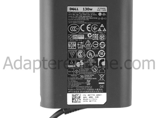 Original 130W AC Adapter Oplader Dell 492-11417