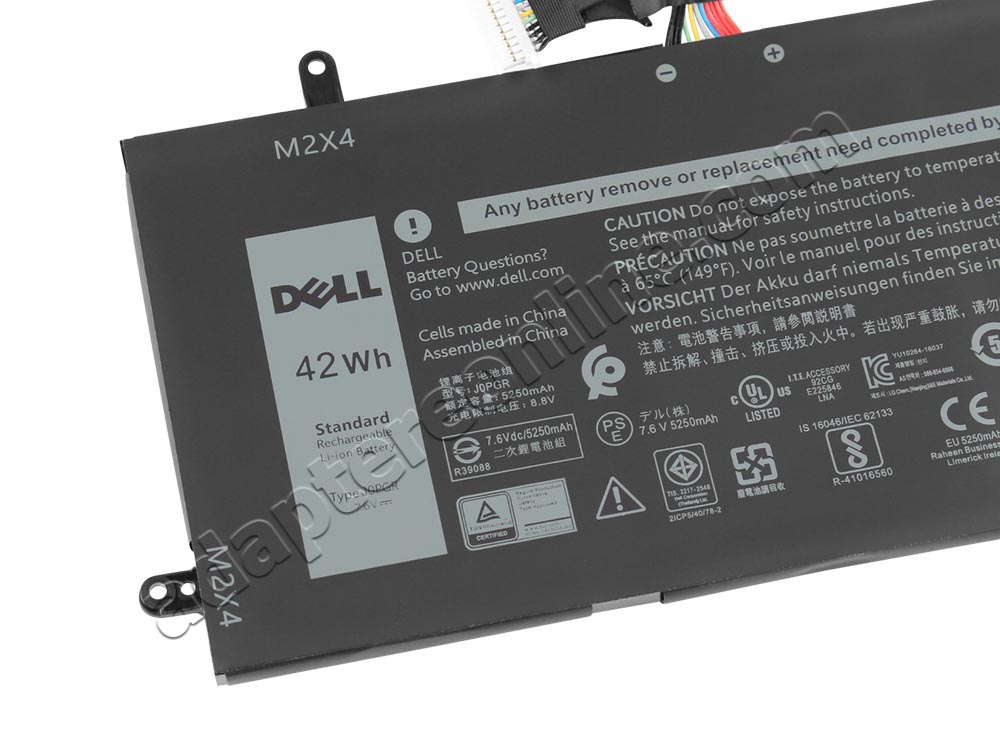 Original 42Wh 4-Celle Dell Latitude 12 5290 Batteri