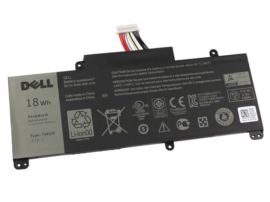 Original 18Wh Batteri Dell 074XCR 74XCR