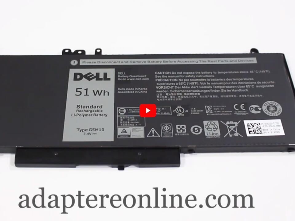 Original 51Wh 4-Celle Dell Latitude 12 E5250 P25S001 Batteri