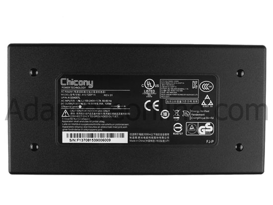 120W Slim Clevo w651sj w655sj w350ssq w355ssq wa50sjq AC Adapter Oplader