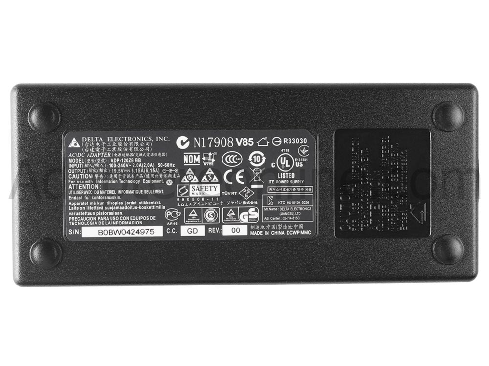 120W AC Adapter Oplader Medion Erazer P6661 MD 99508 MD99508