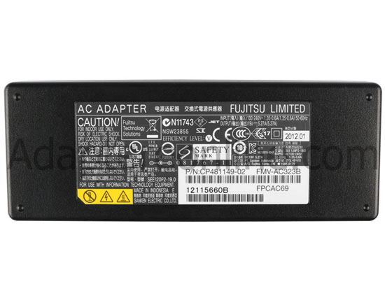 100W Fujitsu LIFEBOOK U772 E743 E733 E753 AC Adapter Oplader