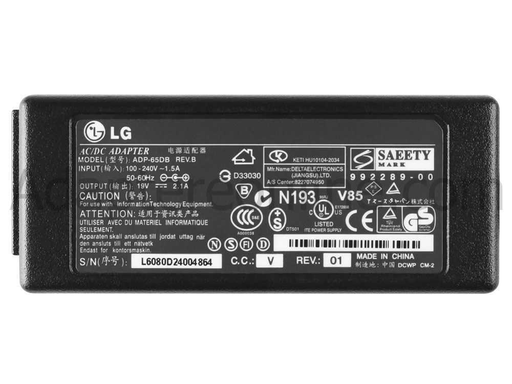 40W LG 13Z940-G.AH30K 13Z940-G.AH5BK 13Z940-G.AT3BK AC Adapter Oplader