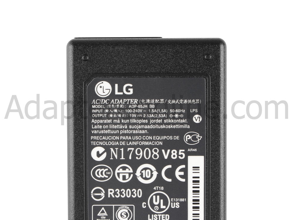 Original 50W LG 21:9 UltraWide 29UB55 29UB55-B AC Adapter Oplader