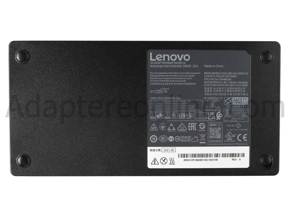 Original 300W Lenovo Legion 5 15IAH7H 82RB AC Adapter Oplader