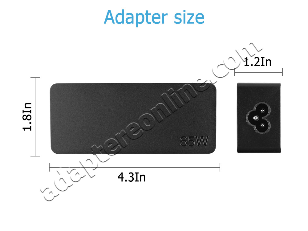 65W Adapter Oplader Lenovo Ideapad 5 15ITL05 82FG