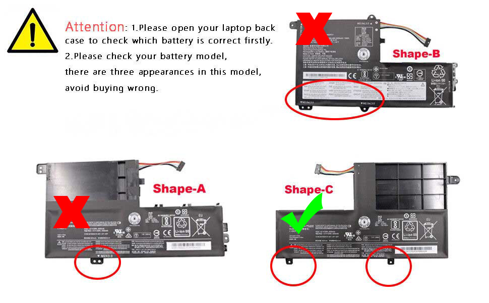 30Whr Lenovo Yoga 500-14ISK 500-15IBD 500-15IHW Batteri