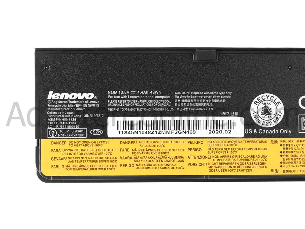 Original 48Whr 4400mAh 6-Celle Lenovo ThinkPad L460 20FU001QGE Batteri