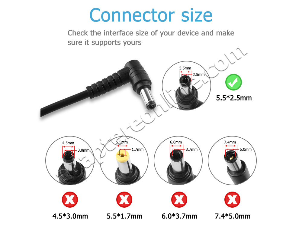 19V 3.42A 65W Medion Akoya E1315 AC Adapter Oplader