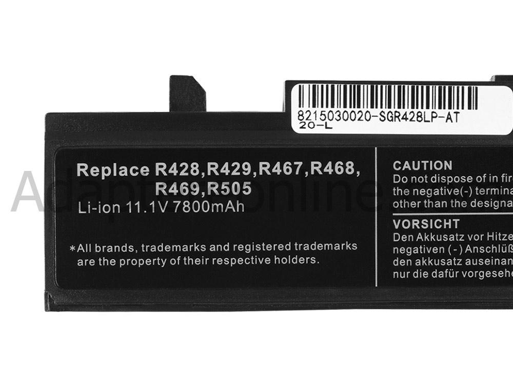 7800mah Samsung NP-E352-JA03UK NP-E352-JS01UA Batteri