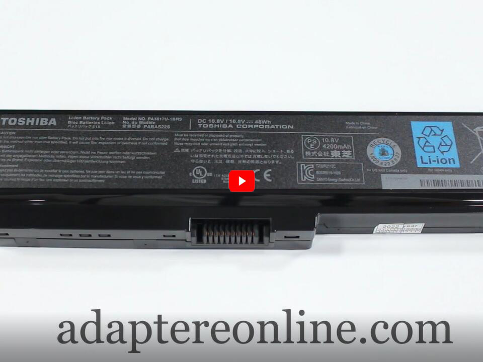 Original 6-Celle Toshiba Portege T130 T131 Batteri