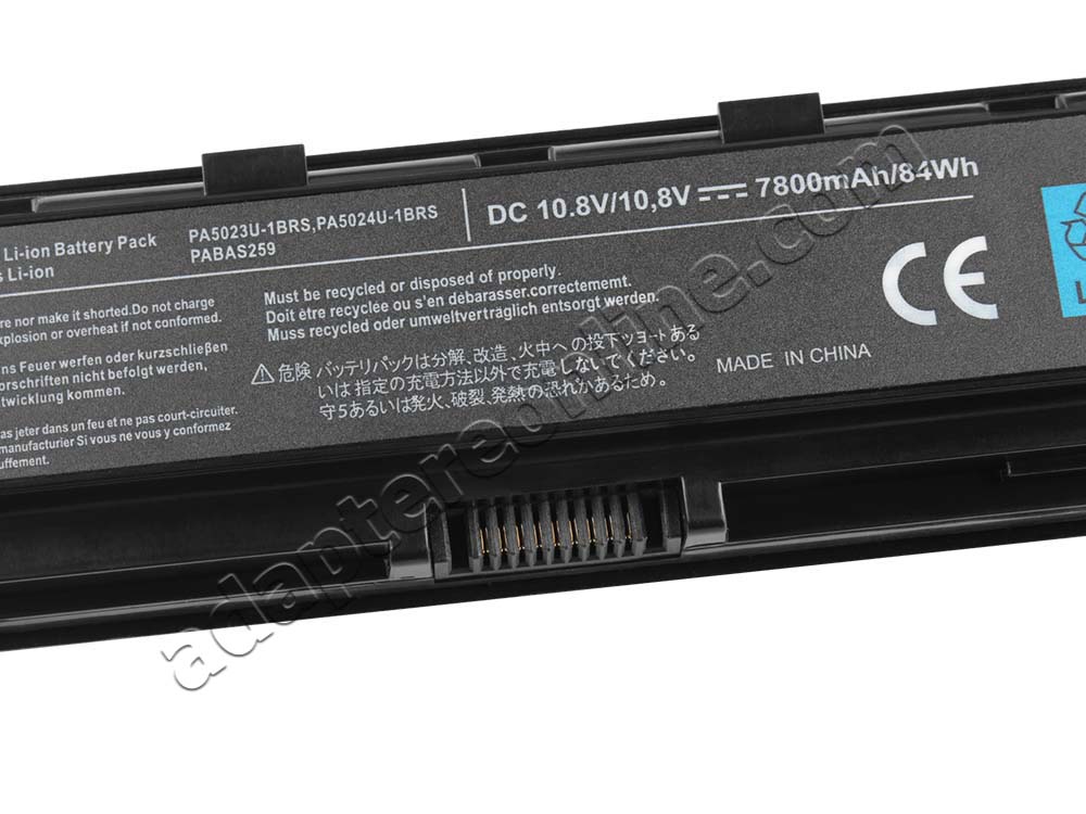 7800mah Toshiba Satellite A50-ASMBN22 A50-ASMBN02 Batteri