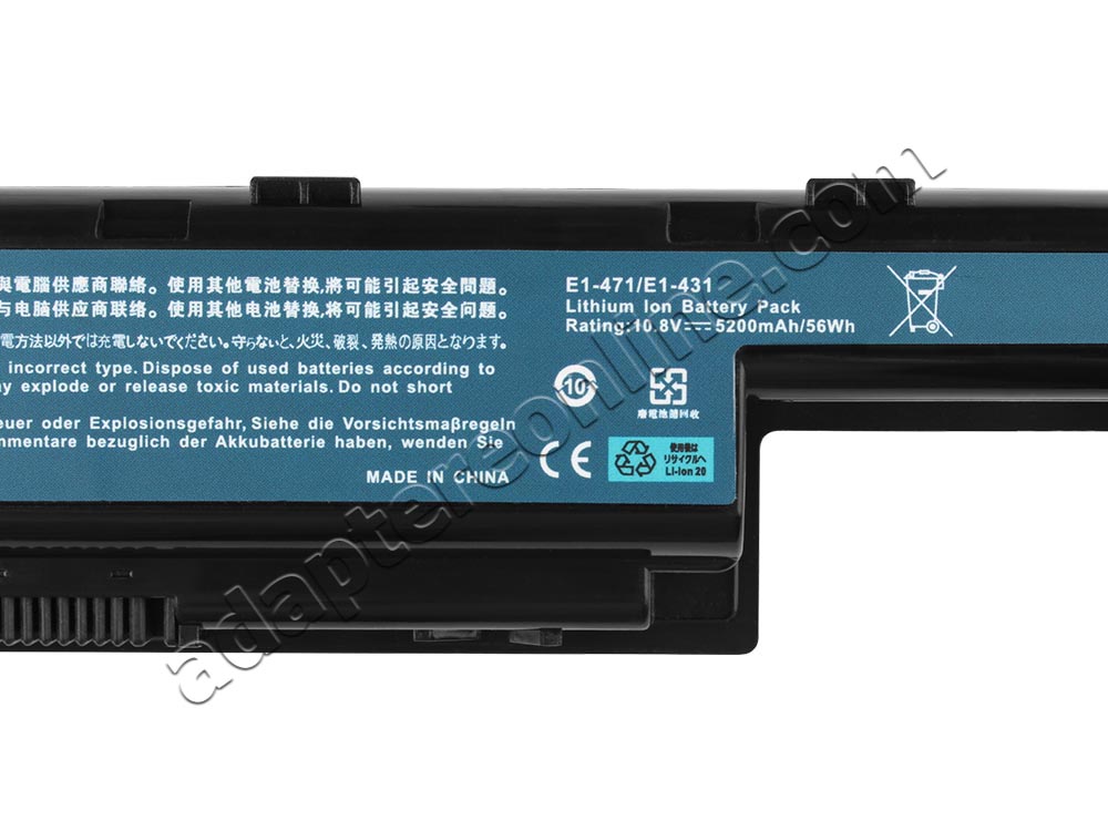 5200mAh Acer Aspire E1-771-6432 E1-771-6496 E1-771-33114G50MNII Batteri